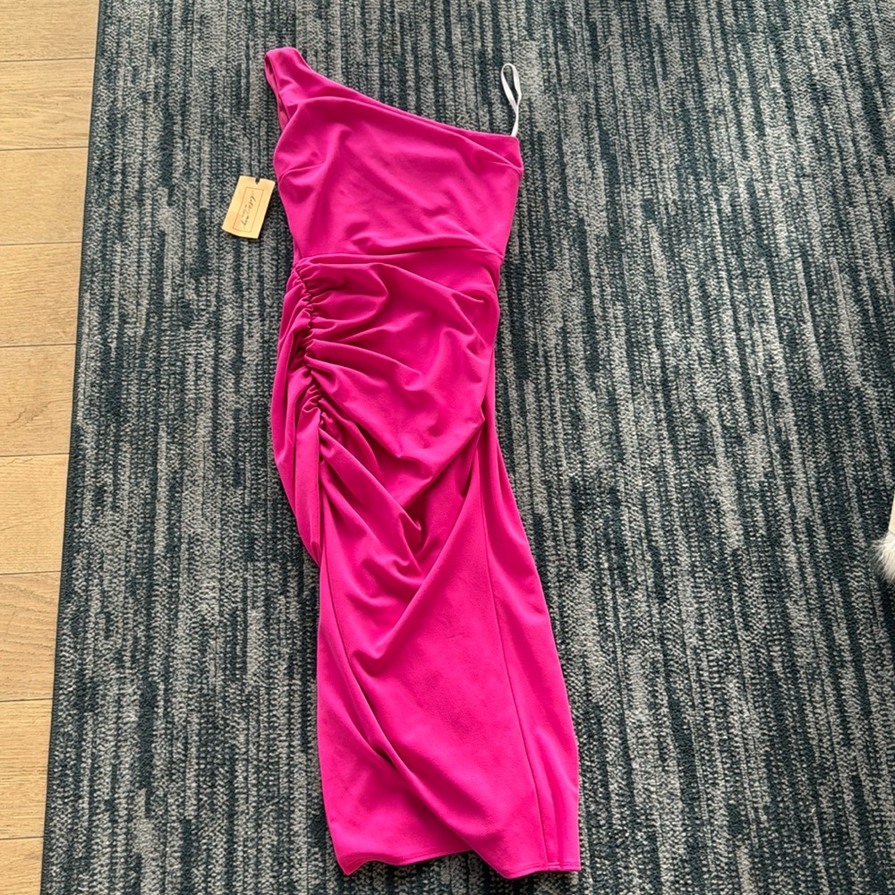 Never worn Katie May Los Angeles electric pink dress